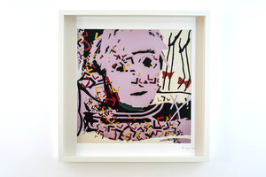 WARHOL - framed and signed print (20"x20")
